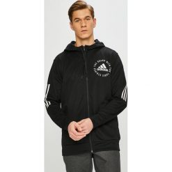 Adidas Performance - Bluza. Czarne bluzy męskie adidas Performance, s, z nadrukiem, z poliesteru, z kapturem, bez rękawów, z kapturem. W wyprzedaży za 239,90 zł.