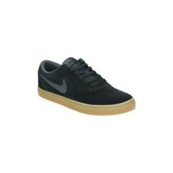 Buty Nike SB CHECK SOLAR. Czarne trampki męskie Nike, bez wzorów, bez zapięcia. Za 272,33 zł.