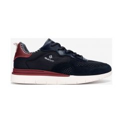 Gant Mc Park Tenisówki Niebieski. Niebieskie trampki męskie GANT, bez wzorów, ze skóry, bez zapięcia. Za 526,95 zł.
