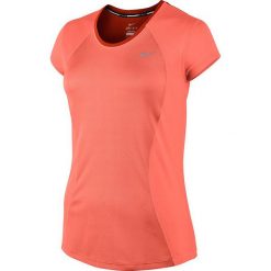 Bluzki, topy, tuniki: Nike Koszulka Racer Short-Sleeve pomarańczowa r. XS (645443 680)