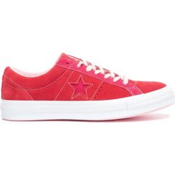 Converse One Star OX Tenisówki Czerwony. Czerwone trampki męskie Converse, bez wzorów, ze skóry, retro, bez zapięcia. Za 412,95 zł.