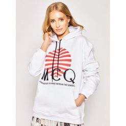 Bluza MCQ Alexander McQueen 527546 ROJ10 9000. Białe bluzy damskie McQ Alexander McQueen, l, bez wzorów, z bawełny, bez rękawów, bez kaptura. W wyprzedaży za 899,00 zł.