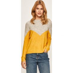 Vero Moda - Sweter. Szare swetry damskie Vero Moda, s, bez wzorów, z elastanu, bez rękawów, bez kaptura. W wyprzedaży za 59,90 zł.