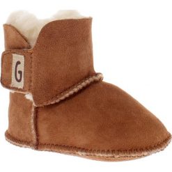 Buciki niemowlęce: Skórzane buty niemowlęce „Charlotte” w kolorze brązowym