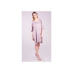 SUKIENKA MARGARET. Brązowe sukienki damskie 3 for u, na co dzień, l, bez wzorów, z elastanu, bez kołnierzyka, bez rękawów, oversize. Za 159,17 zł.
