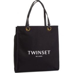 Torebka TWINSET - Shopping 191TA7610 Nero 00006. Czarne torebki klasyczne damskie Twinset, bez wzorów, ze skóry ekologicznej, klasyczne, bez dodatków. W wyprzedaży za 339,00 zł.