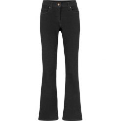 Dżinsy dzwony "authentik-stretch" FLARED bonprix czarny. Czarne jeansy damskie bonprix, z jeansu. Za 84,99 zł.