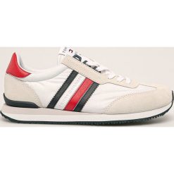 Tommy Hilfiger - Buty. Białe buty sportowe męskie TOMMY HILFIGER, ze skóry, na sznurówki. Za 449,90 zł.