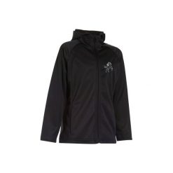 Kurtka Softshell 500 czarna. Czarne kurtki damskie marki FOUGANZA, z polaru. Za 99,99 zł.