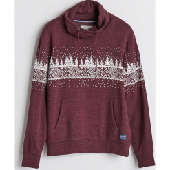 Bluza z motywem zimowym - Bordowy. Czerwone bluzy męskie rozpinane marki KALENJI, m, z elastanu, z długim rękawem, długie. Za 99,99 zł.