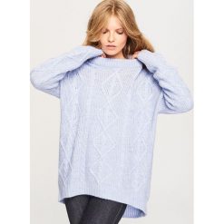 Sweter oversize - Niebieski. Niebieskie bez kategorii marki Reserved, s. W wyprzedaży za 69,99 zł.