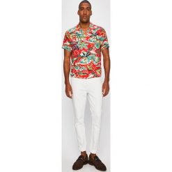 Polo Ralph Lauren - Koszula. Pomarańczowe koszule męskie Polo Ralph Lauren, s, bez wzorów, z wiskozy, klasyczne, polo, z krótkim rękawem. W wyprzedaży za 359,90 zł.