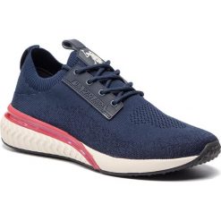 Sneakersy U.S. POLO ASSN. - Elser FELIX4118S9/T1 Dkbl. Niebieskie sneakersy męskie U.S. Polo Assn., na co dzień, bez wzorów, z tworzywa sztucznego, eleganckie, bez zapięcia. W wyprzedaży za 269,00 zł.