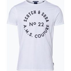 Scotch & Soda - T-shirt męski, czarny. Czarne t-shirty męskie z nadrukiem marki Scotch & Soda, m. Za 99,95 zł.