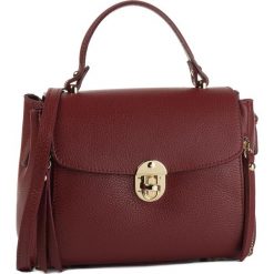 Torebka CREOLE - K10681 Bordo. Czerwone torebki klasyczne damskie Creole, bez wzorów, ze skóry, klasyczne, bez dodatków. W wyprzedaży za 239,00 zł.
