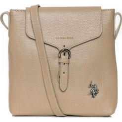 U.S. POLO ASSN. torebka crossbody Manhattan Crossbody w/flap beżowa. Brązowe torebki klasyczne damskie U.S. Polo Assn., bez wzorów, bez dodatków. W wyprzedaży za 359,00 zł.