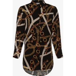 Taifun - Bluzka damska, czarny. Czarne bluzki damskie Taifun, z nadrukiem, eleganckie, bez kołnierzyka, bez rękawów. Za 279,95 zł.
