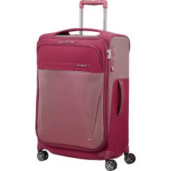 Walizka "Spinner" w kolorze czerwonym - 42x 63 x 26 cm. Czerwone walizki Samsonite, bez wzorów, z poliesteru. W wyprzedaży za 429,95 zł.