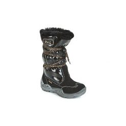 Śniegowce Dziecko Primigi PWIGT 23880 GORE-TEX. Czarne kozaki dziewczęce Primigi, bez wzorów, z gore-texu, bez obcasa. Za 319,20 zł.