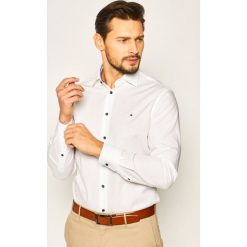 Koszula Tommy Hilfiger Tailored Polpin Classic TT0TT06842. Białe koszule męskie Tommy Hilfiger Tailored, m, bez wzorów, z bawełny, casualowe, bez kołnierzyka, bez rękawów. W wyprzedaży za 199,00 zł.