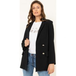 Żakiet Armani Exchange 3HYG01 YNNFZ 1200. Czarne marynarki damskie Armani Exchange, bez wzorów, z poliesteru. W wyprzedaży za 749,00 zł.