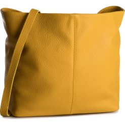 Torebka CREOLE - RBI211 Żółty D04. Żółte listonoszki damskie Creole, bez wzorów, ze skóry, bez dodatków. W wyprzedaży za 129,00 zł.