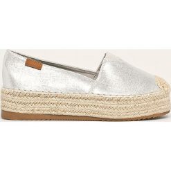 Answear - Espadryle Jessy Ross. Szare espadryle damskie ANSWEAR, bez wzorów, z gumy, bez obcasa, na obcasie. W wyprzedaży za 99,90 zł.