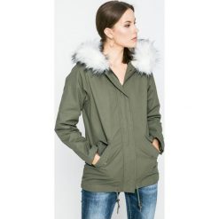 Answear - Kurtka Blossom Mood. Szare kurtki damskie marki ANSWEAR, l, z poliesteru, z długim rękawem, długie. W wyprzedaży za 149,90 zł.