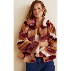 Mango - Płaszcz Fargo. Brązowe płaszcze damskie Mango, l, z materiału. Za 299,90 zł.