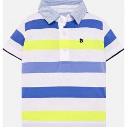 Mayoral - Polo dziecięce 68-98 cm. Fioletowe t-shirty chłopięce Mayoral, z haftami, z bawełny, z krótkim rękawem. Za 79,90 zł.