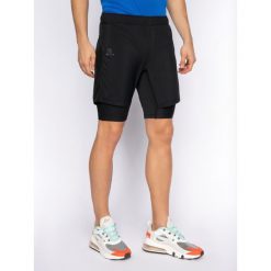 Szorty sportowe Salomon Agile Twinskin LC1299400. Czarne spodnie męskie Salomon, m, bez wzorów, z poliesteru, sportowe. W wyprzedaży za 179,00 zł.