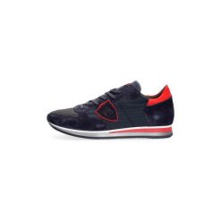 Buty Philippe Model TRLU W142 TROPEZ L U. Niebieskie trampki męskie Philippe Model, bez wzorów, bez zapięcia. Za 800,30 zł.