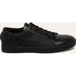 Calvin Klein - Buty. Czarne sneakersy męskie Calvin Klein, ze skóry, na sznurówki. Za 579,90 zł.