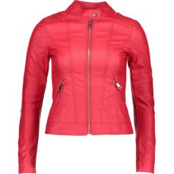 Kurtka w kolorze czerwonym. Czerwone kurtki damskie marki Cashmere & Jackets, s, bez wzorów, ze skóry, bez kaptura. W wyprzedaży za 156,95 zł.