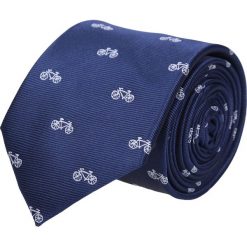 Krawaty męskie: krawat platinum granatowy classic 219