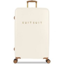 Suitsuit Walizka Podróżna Tr-7104/3-L - Fab Seventies Antique White. Białe walizki Suitsuit, bez wzorów, eleganckie. Za 747,00 zł.