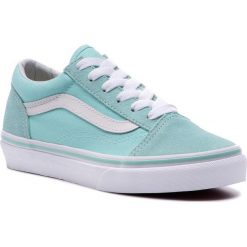 Tenisówki VANS - Old Skool VN0A38HBVIB1 Blue Tint/True White. Zielone trampki dziewczęce Vans, bez wzorów, z zamszu, na sznurówki. W wyprzedaży za 139,00 zł.