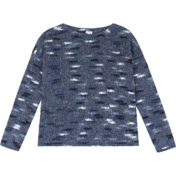 Sweter kaszmirowy w kolorze granatowym. Niebieskie swetry klasyczne damskie marki Ateliers de la Maille, z kaszmiru, z okrągłym kołnierzem. W wyprzedaży za 363,95 zł.