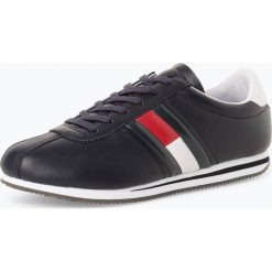 Tommy Jeans - Tenisówki męskie z dodatkiem skóry, niebieski. Niebieskie tenisówki męskie Tommy Jeans, z jeansu. Za 249,95 zł.