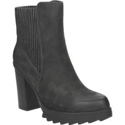 Botki s.barski 10925-31. Czarne botki damskie S.barski, ze skóry ekologicznej, bez obcasa, na obcasie, bez zapięcia. Za 159,99 zł.