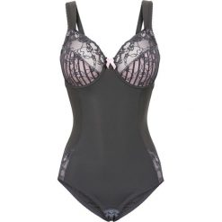 Body i gorsety: Body "minimizer" bonprix antracytowo-jasnoróżowy w paski