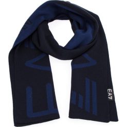 Szal EA7 EMPORIO ARMANI - 275561 8A301 02836 Dark Blue. Niebieskie szaliki damskie marki EA7 Emporio Armani, z materiału. W wyprzedaży za 219,00 zł.