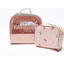 Etam - Kosmetyczka Gym (2-pack). Różowe kosmetyczki damskie Etam, bez wzorów, z poliesteru. Za 89,90 zł.