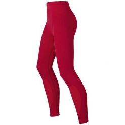 Odlo Spodnie Pants Long Evolution Warm czerwone r. L. Czerwone spodnie sportowe damskie marki Odlo, l. Za 102,59 zł.