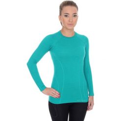 Topy sportowe damskie: Brubeck Koszulka damska z długim rękawem ACTIVE WOOL niebieska r. L (LS12810)