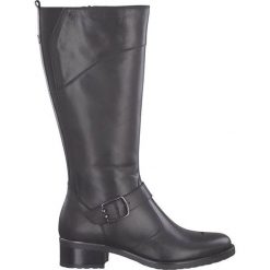 Tamaris Kozaki XL czarny female czarny 42. Czarne kozaki damskie Tamaris, z mikrofibry, eleganckie, bez obcasa, na zamek. Za 499,00 zł.