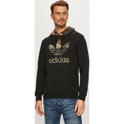 Adidas Originals - Bluza bawełniana. Czarne bluzy męskie adidas Originals, s, z nadrukiem, z bawełny, z kapturem, bez rękawów, z kapturem. Za 269,90 zł.