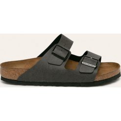 Birkenstock - Klapki Arizona. Szare kapcie męskie Birkenstock, ze skóry ekologicznej, bez zapięcia. W wyprzedaży za 249,90 zł.