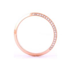 Płaska Obrączka Z Diamentami Do Połowy. Obrączki damskie ARPELC, z diamentem, złote. Za 1900,00 zł.