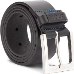 Pasek Męski JOOP! - JEANS 7514 85 10. Czarne paski męskie marki JOOP!, w paski, z jeansu. W wyprzedaży za 219,00 zł.